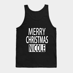 Merry Christmas Nicole Tank Top